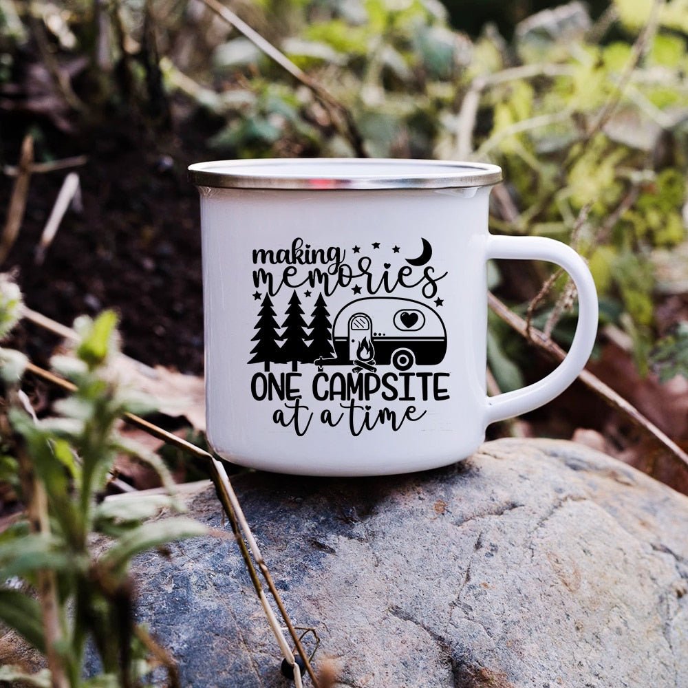 Creative Enamel Coffee Mugs for Outdoor Travel - Casatrail.com