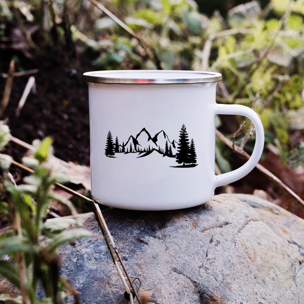 Creative Enamel Coffee Mugs for Outdoor Travel - Casatrail.com