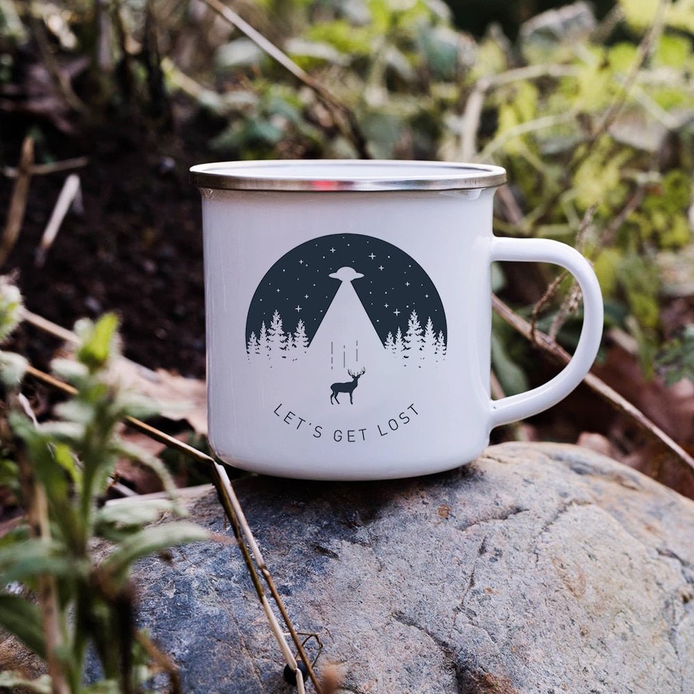 Creative Enamel Coffee Mugs for Outdoor Travel - Casatrail.com