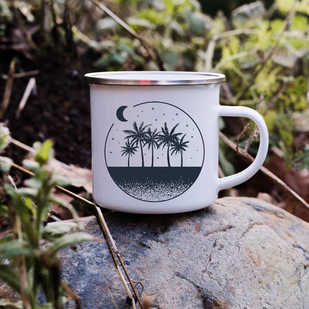 Creative Enamel Coffee Mugs for Outdoor Travel - Casatrail.com