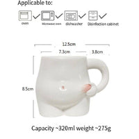 Thumbnail for Creative Girl Milk Coffee Mug 320ml - Casatrail.com