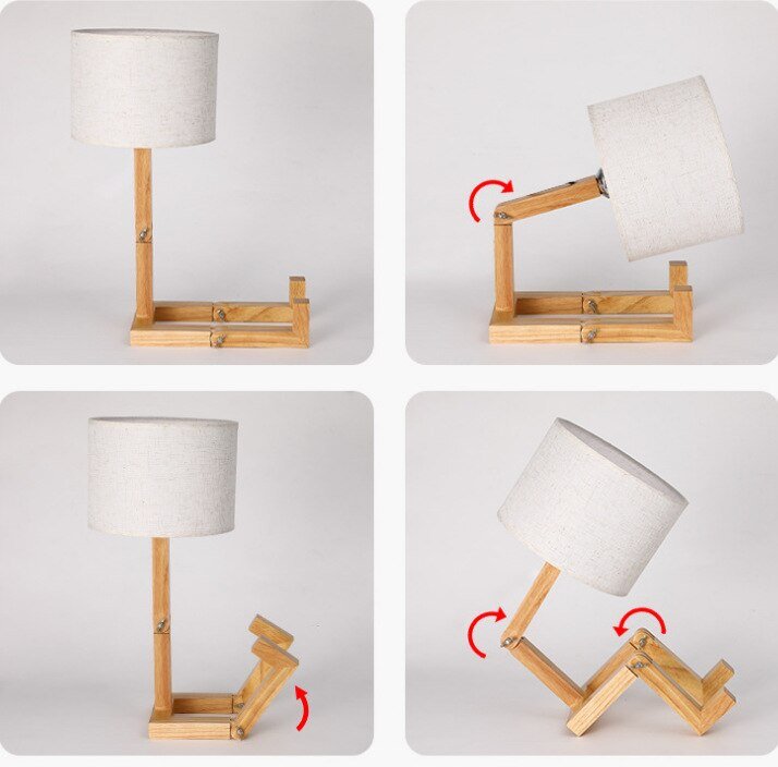 Creative LED Reading Lamp in Robot Shape - Casatrail.com