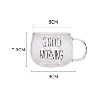 Thumbnail for Creative Letter Glass Cup with Handle - Casatrail.com