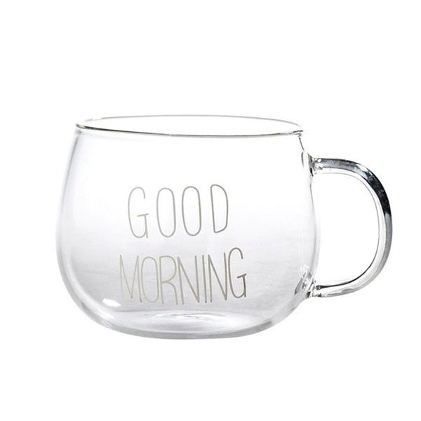 Creative Letter Glass Cup with Handle - Casatrail.com