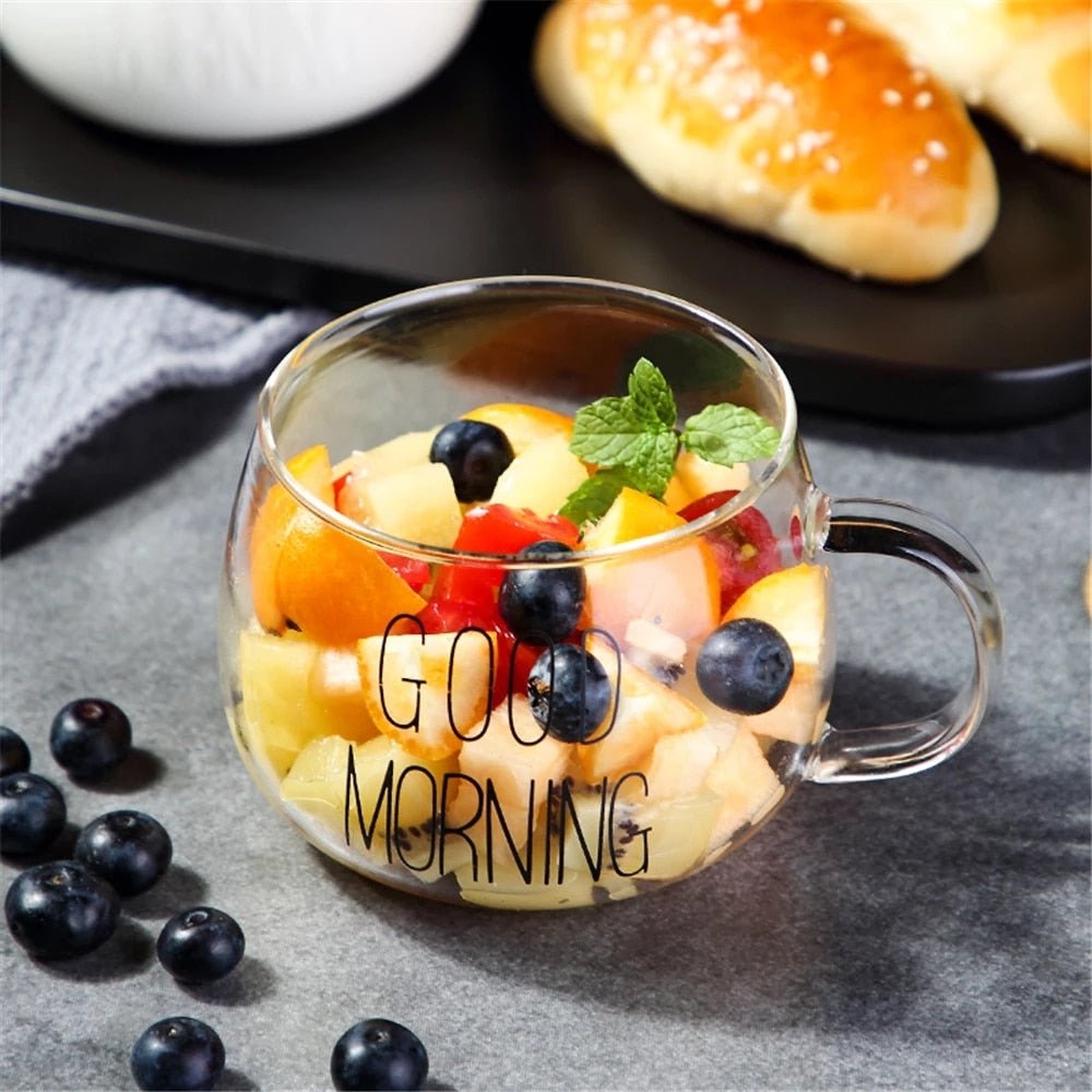 Creative Letter Glass Cup with Handle - Casatrail.com