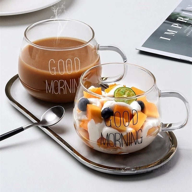 Creative Letter Glass Cup with Handle - Casatrail.com