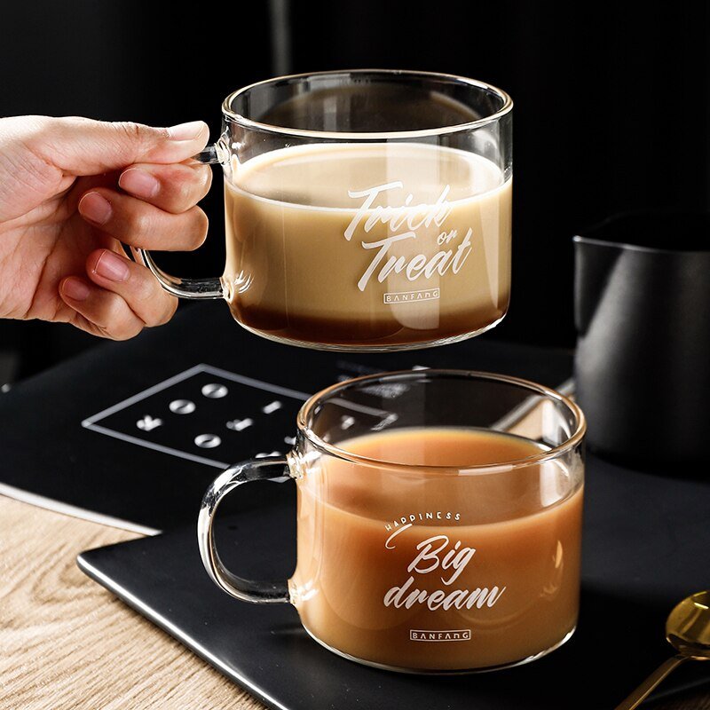 Creative Letter Glass Mug - Casatrail.com