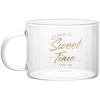 Thumbnail for Creative Letter Glass Mug - Casatrail.com