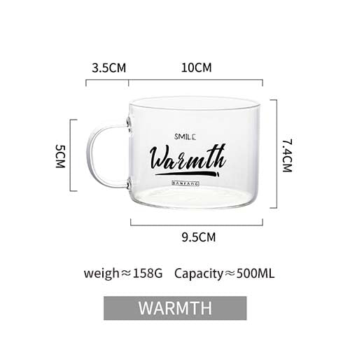 Creative Letter Glass Mug - Casatrail.com