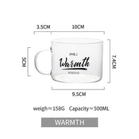 Thumbnail for Creative Letter Glass Mug - Casatrail.com