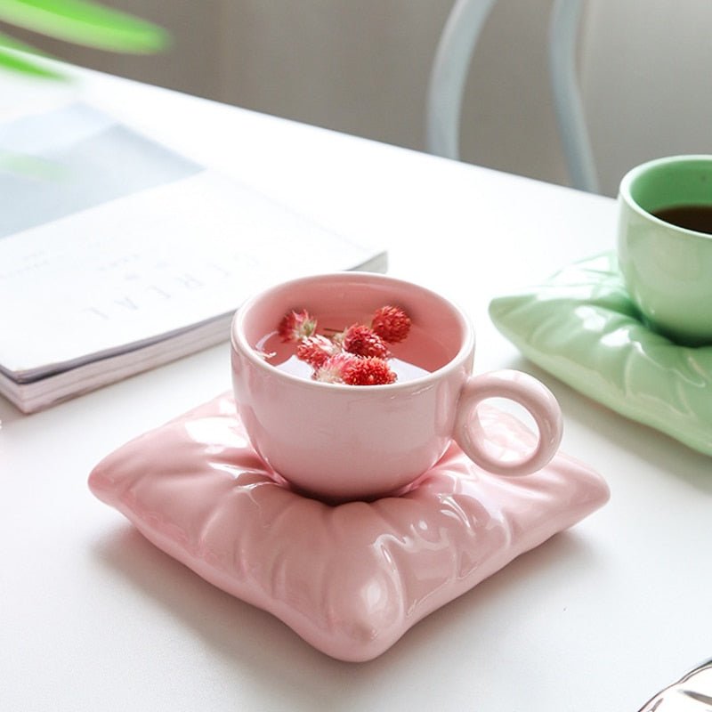 Creative Macaron Pillow Cup and Tiffany Ice Cream Cup - Casatrail.com
