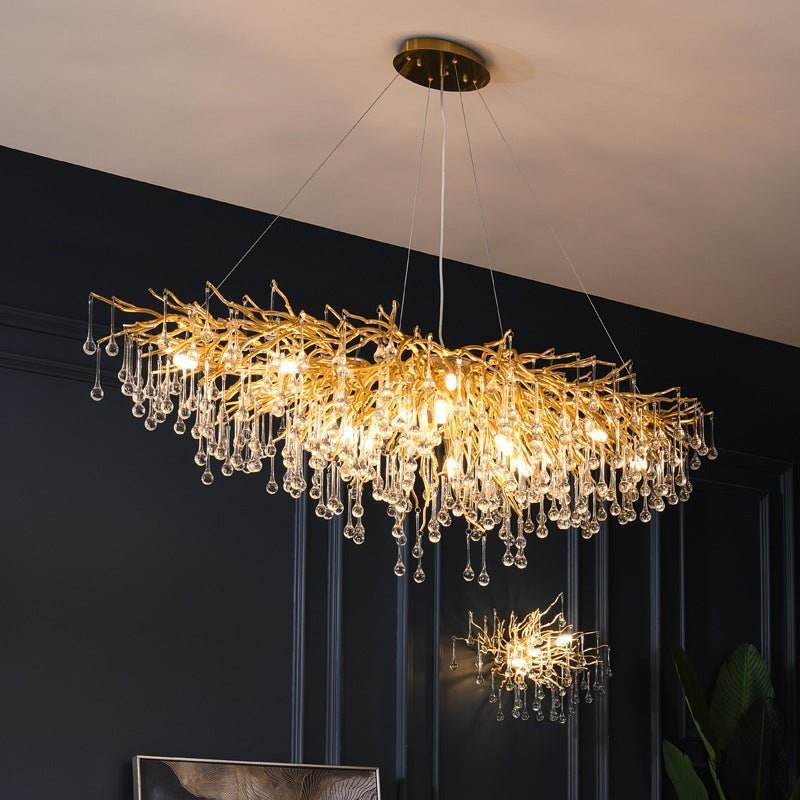 Crystal LED Chandelier Lamp with Modern Design - Casatrail.com