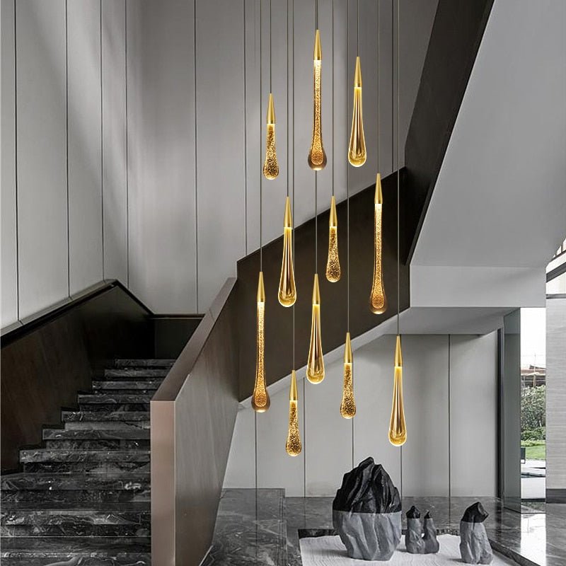 Crystal LED Pendant Lights for Bedroom and Dining Room - Casatrail.com