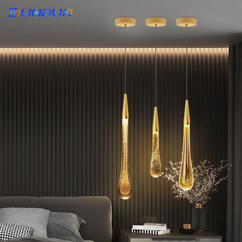 Crystal LED Pendant Lights for Bedroom and Dining Room - Casatrail.com