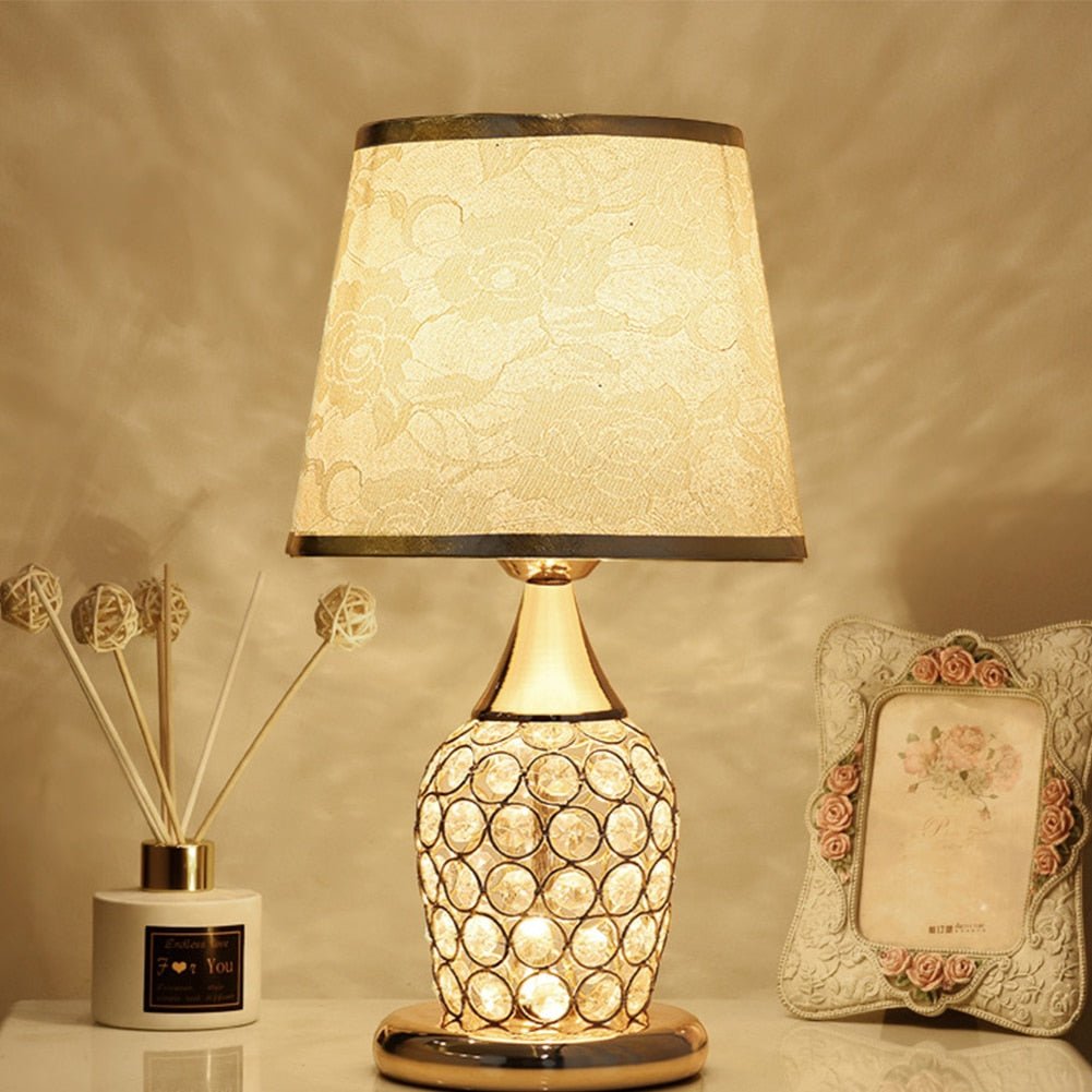 Crystal Table Lamp for Bedroom - Casatrail.com