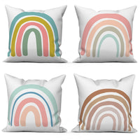 Thumbnail for Customizable Rainbow Printing Cartoon Cushion Cover for Sofa - Casatrail.com