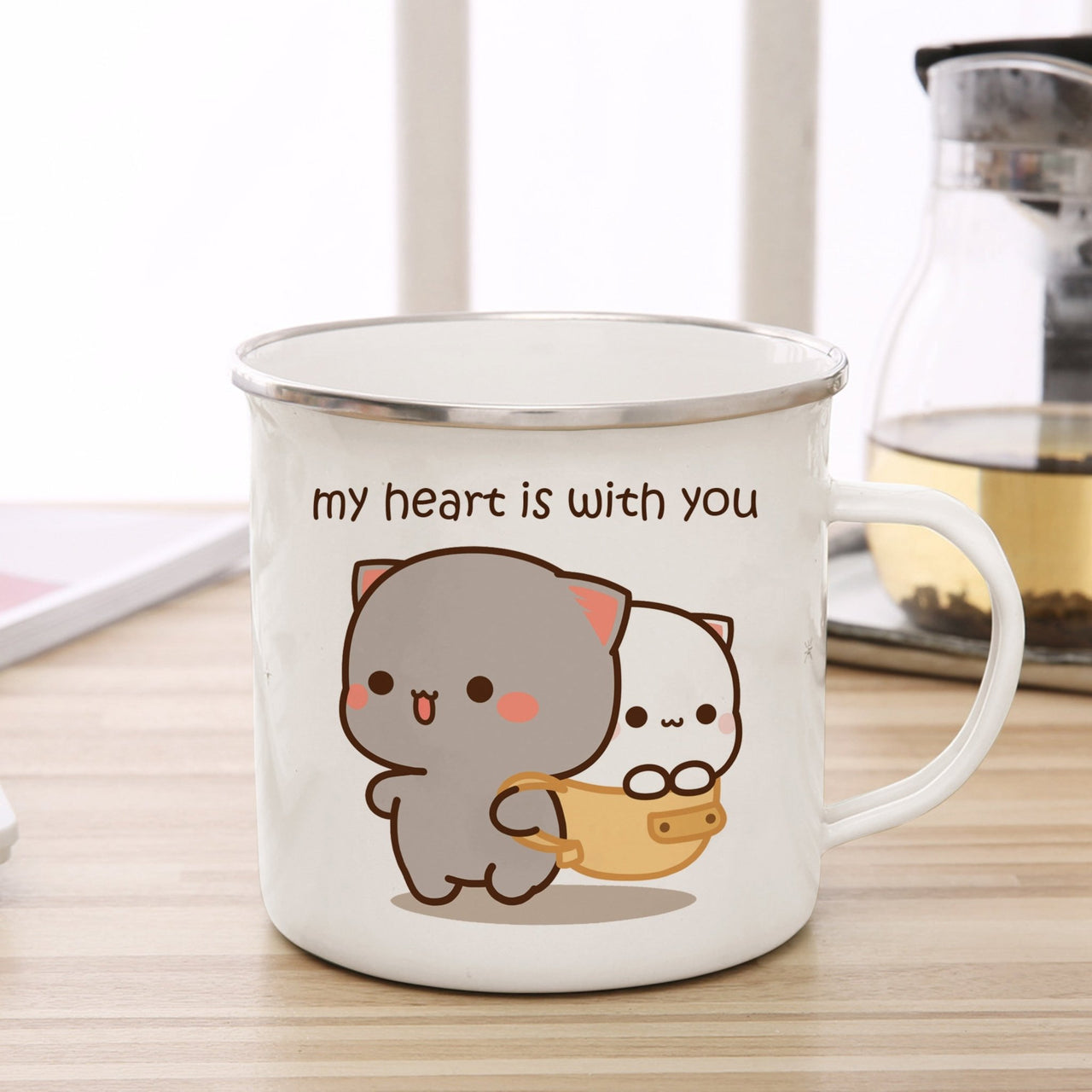 Cute Animal Enamel Cup for Coffee and Tea 360ml - Casatrail.com