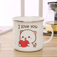 Thumbnail for Cute Animal Enamel Cup for Coffee and Tea 360ml - Casatrail.com