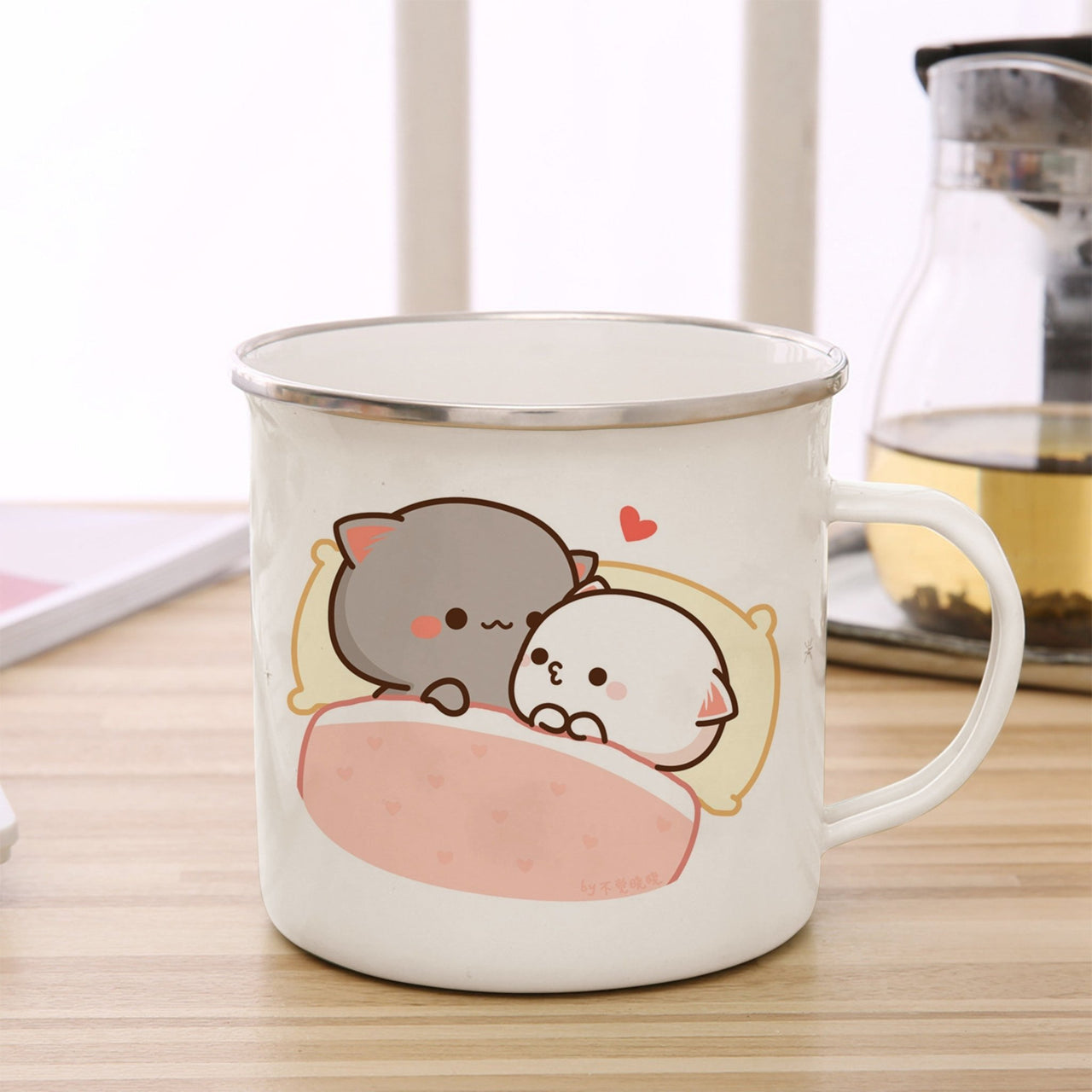 Cute Animal Enamel Cup for Coffee and Tea 360ml - Casatrail.com