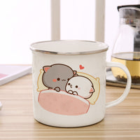 Thumbnail for Cute Animal Enamel Cup for Coffee and Tea 360ml - Casatrail.com