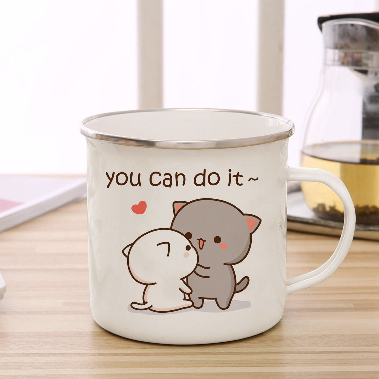 Cute Animal Enamel Cup for Coffee and Tea 360ml - Casatrail.com