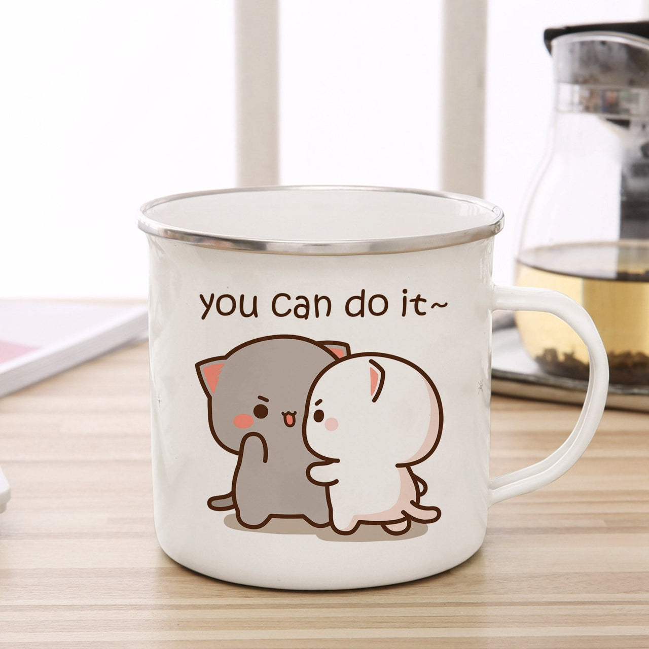 Cute Animal Enamel Cup for Coffee and Tea 360ml - Casatrail.com