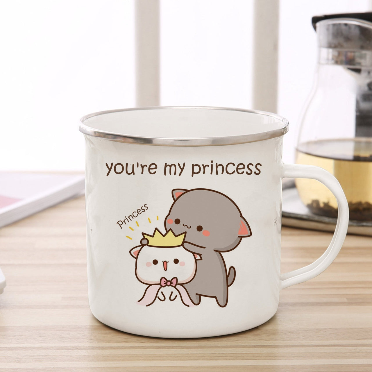 Cute Animal Enamel Cup for Coffee and Tea 360ml - Casatrail.com