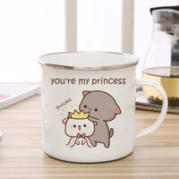 Thumbnail for Cute Animal Enamel Cup for Coffee and Tea 360ml - Casatrail.com