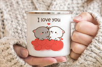 Thumbnail for Cute Animal Enamel Cup for Coffee and Tea 360ml - Casatrail.com