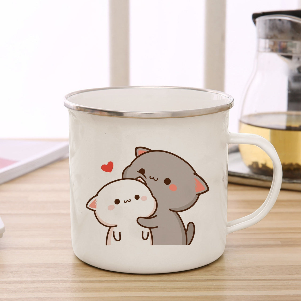 Cute Animal Enamel Cup for Coffee and Tea 360ml - Casatrail.com