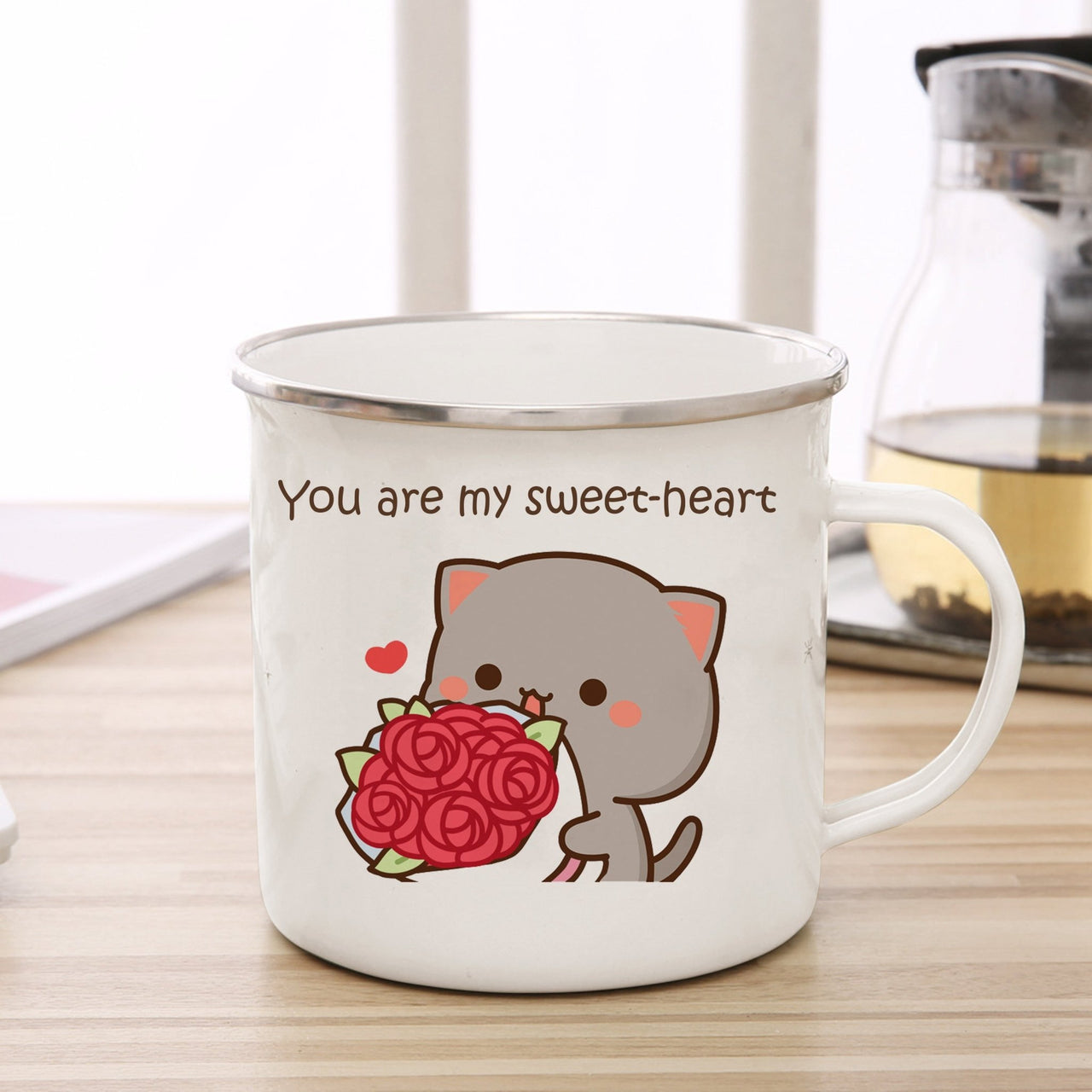 Cute Animal Enamel Cup for Coffee and Tea 360ml - Casatrail.com