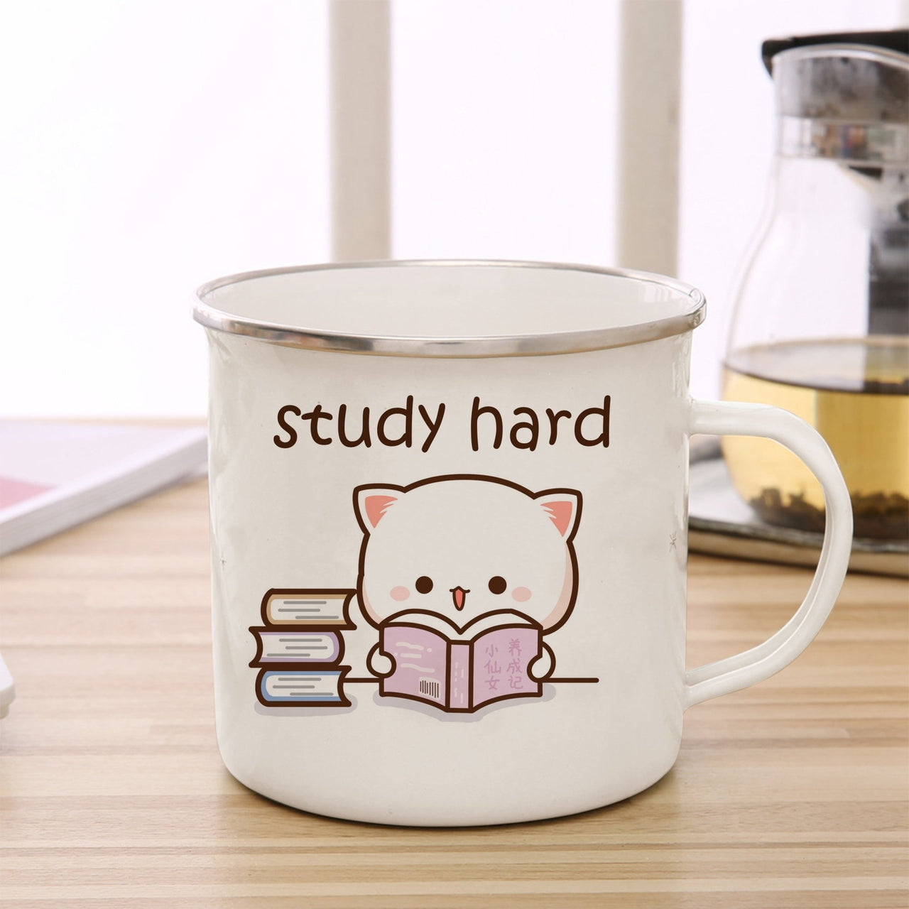 Cute Animal Enamel Cup for Coffee and Tea 360ml - Casatrail.com