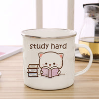 Thumbnail for Cute Animal Enamel Cup for Coffee and Tea 360ml - Casatrail.com