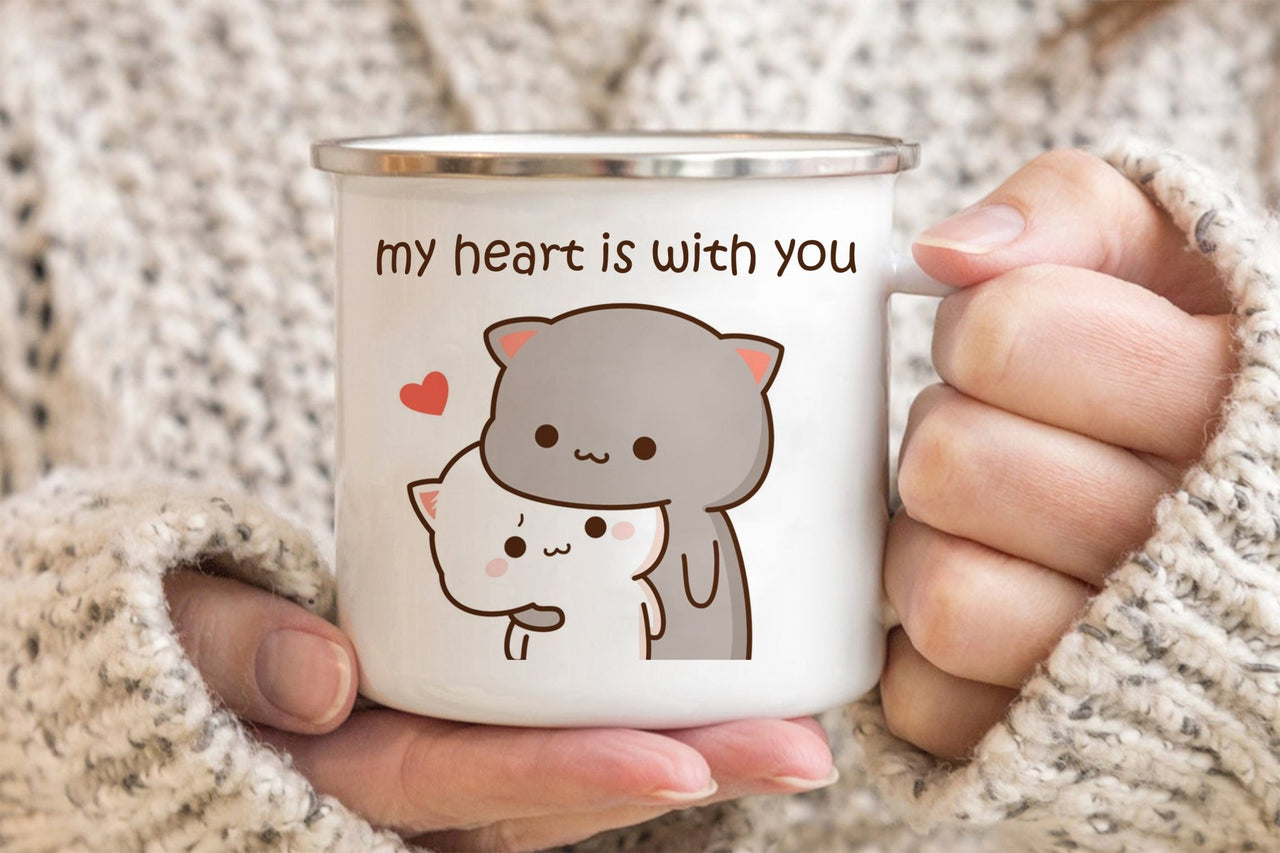 Cute Animal Enamel Cup for Coffee and Tea 360ml - Casatrail.com