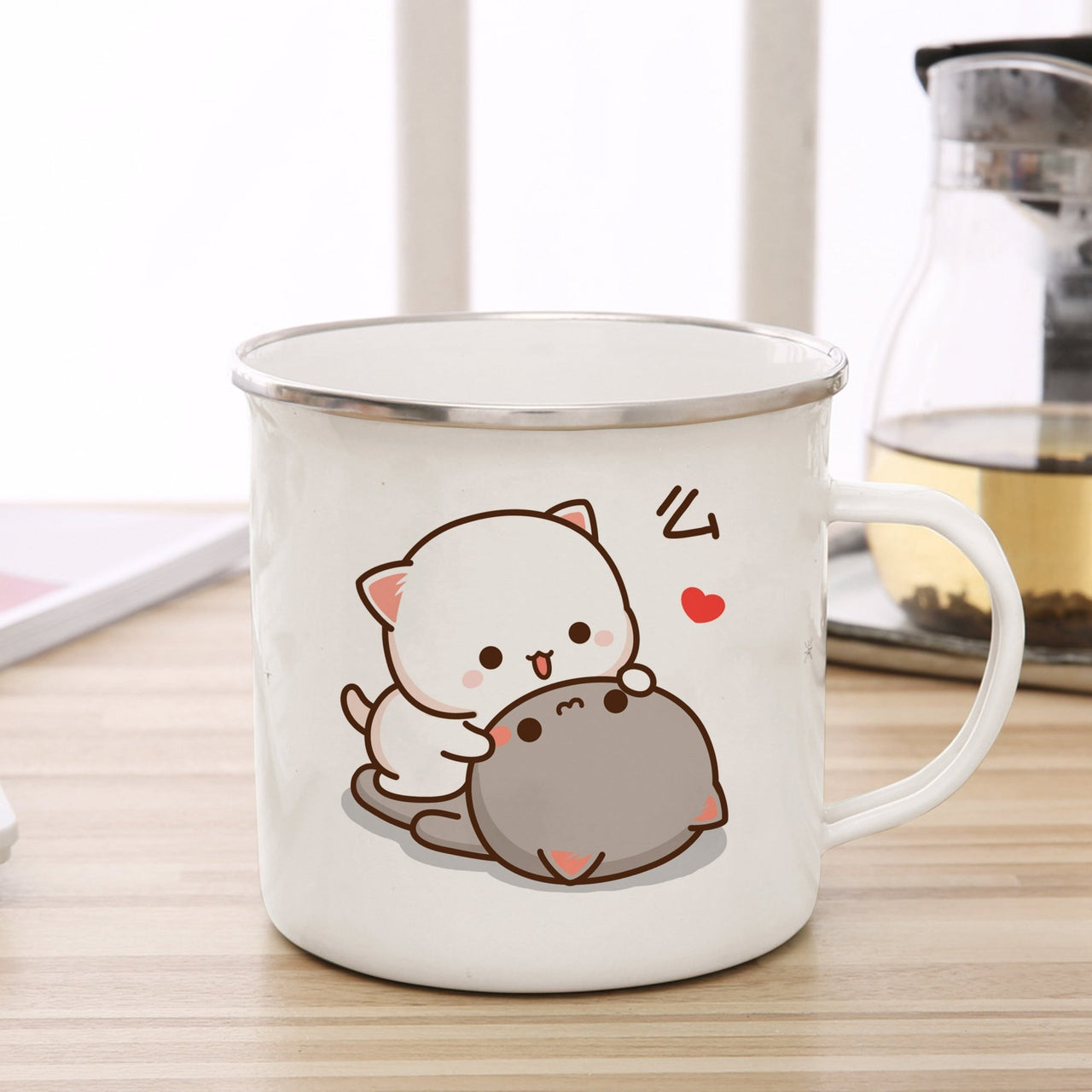 Cute Animal Enamel Cup for Coffee and Tea 360ml - Casatrail.com