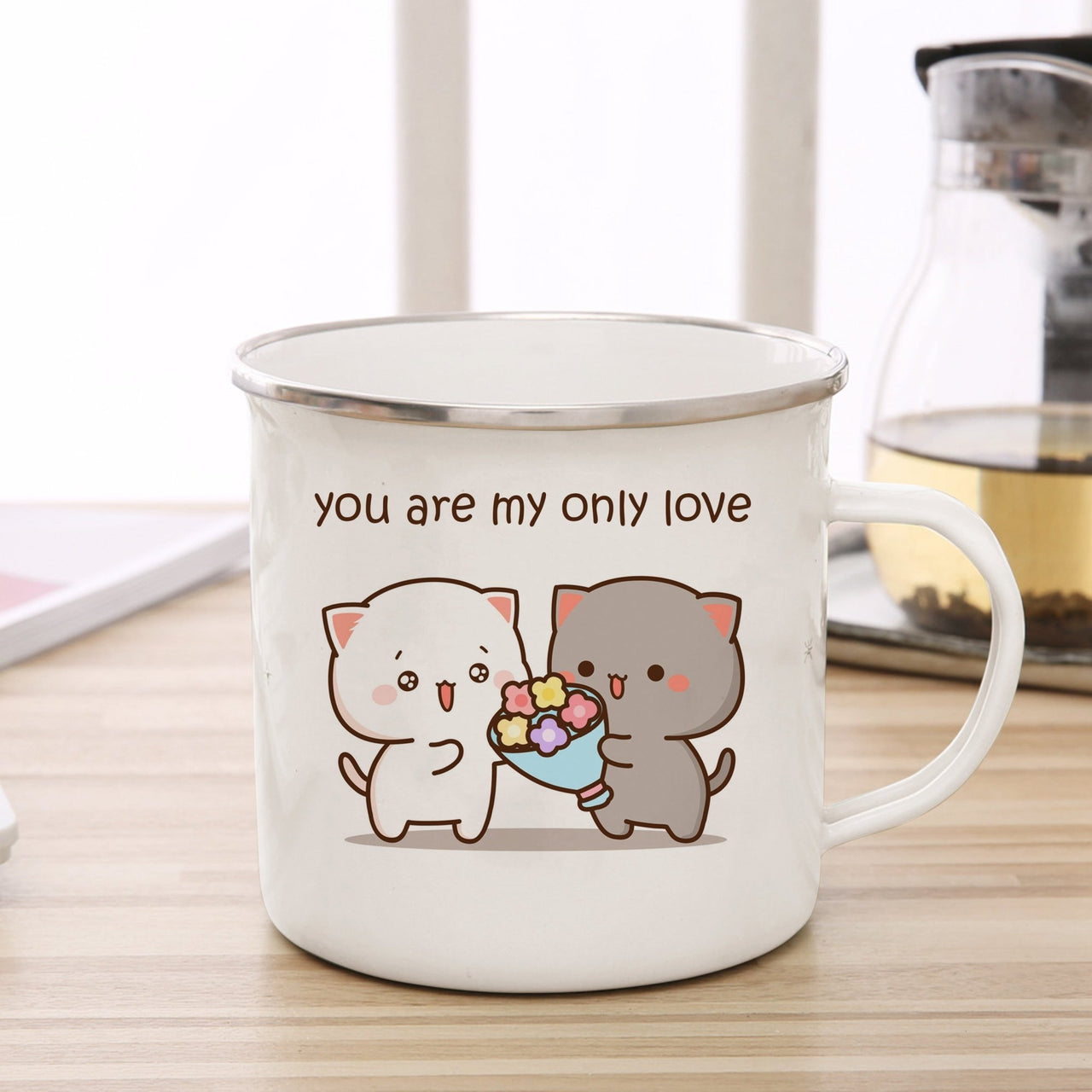 Cute Animal Enamel Cup for Coffee and Tea 360ml - Casatrail.com