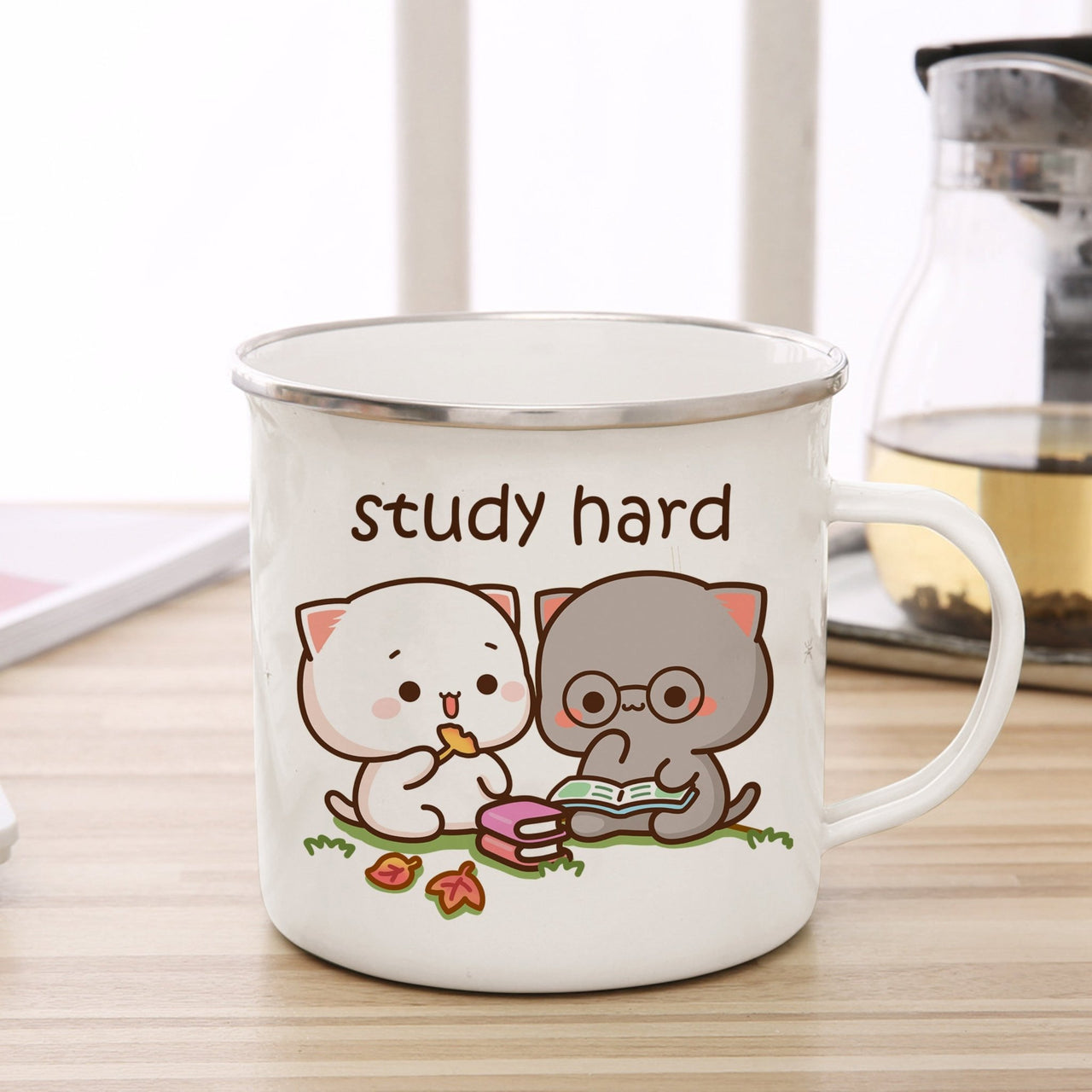 Cute Animal Enamel Cup for Coffee and Tea 360ml - Casatrail.com