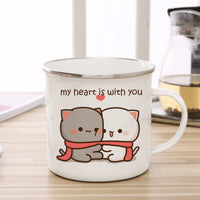 Thumbnail for Cute Animal Enamel Cup for Coffee and Tea 360ml - Casatrail.com