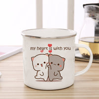 Thumbnail for Cute Animal Enamel Cup for Coffee and Tea 360ml - Casatrail.com