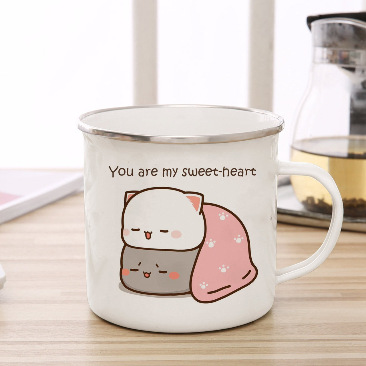 Cute Animal Enamel Cup for Coffee and Tea 360ml - Casatrail.com