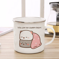 Thumbnail for Cute Animal Enamel Cup for Coffee and Tea 360ml - Casatrail.com