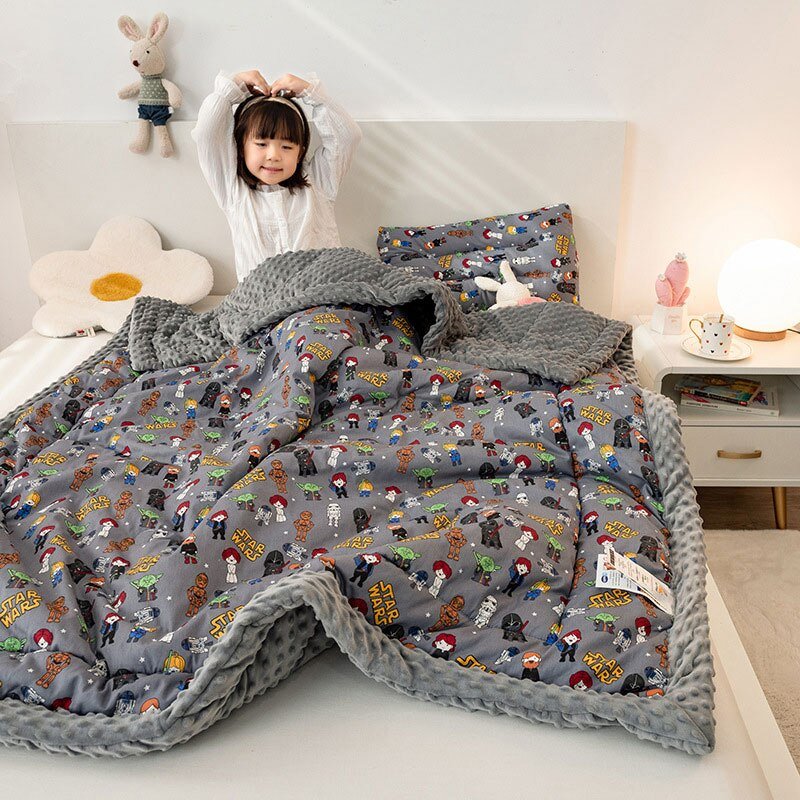 Cute Animal Print Double - Sided Thicken Warm Kids Blanket - Casatrail.com