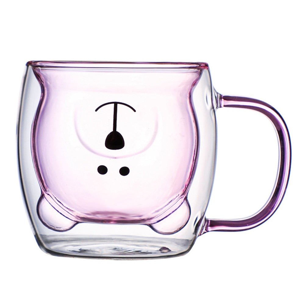 Cute Bear Double Glass Coffee Mug - Casatrail.com