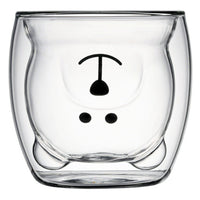 Thumbnail for Cute Bear Double Glass Coffee Mug - Casatrail.com