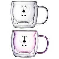 Thumbnail for Cute Bear Double Glass Coffee Mug - Casatrail.com