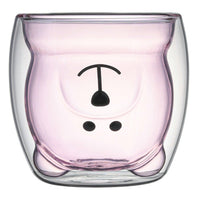 Thumbnail for Cute Bear Double Glass Coffee Mug - Casatrail.com