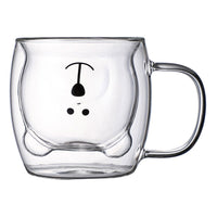 Thumbnail for Cute Bear Double Glass Coffee Mug - Casatrail.com