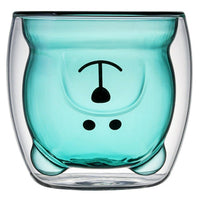 Thumbnail for Cute Bear Double Glass Coffee Mug - Casatrail.com