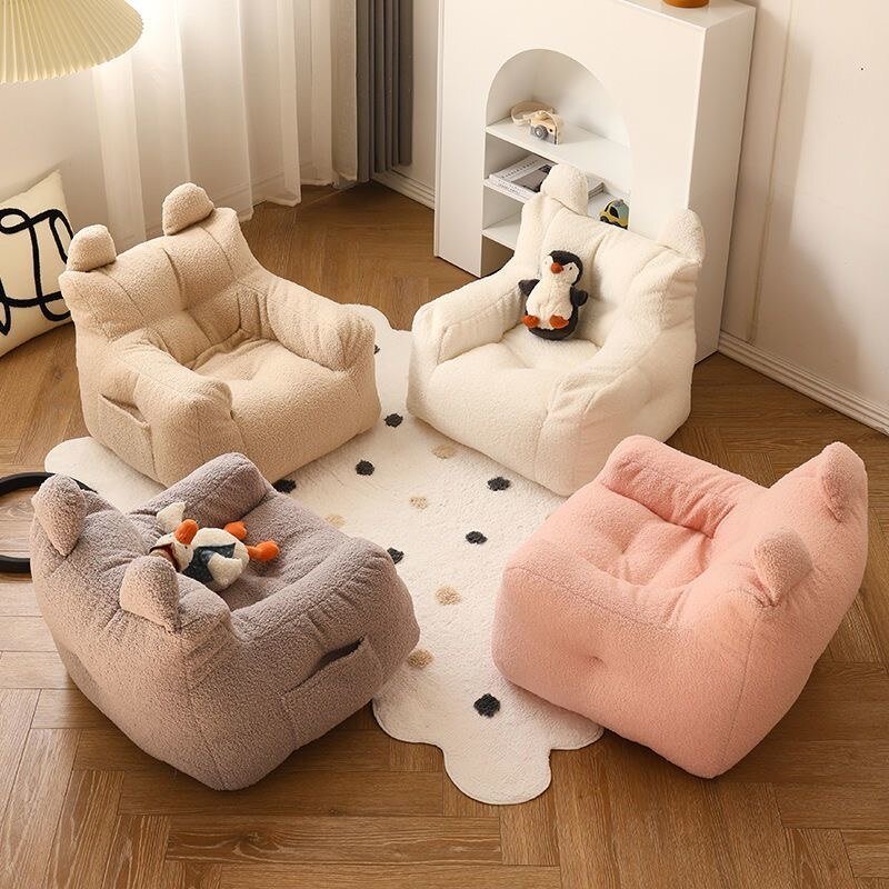 Cute Berber Fleece Bean Bag Sofa - Casatrail.com