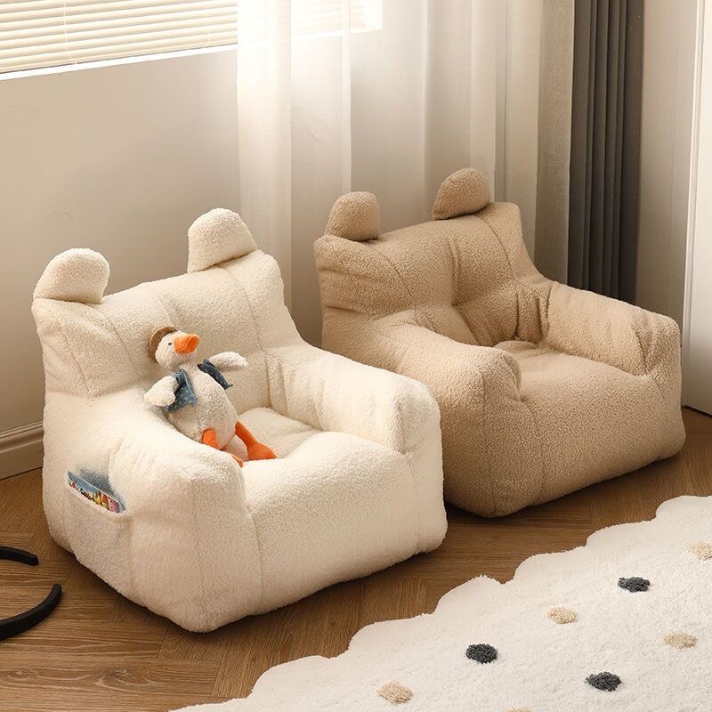 Cute Berber Fleece Bean Bag Sofa - Casatrail.com